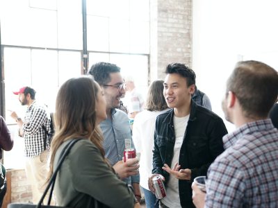 people gathering in room